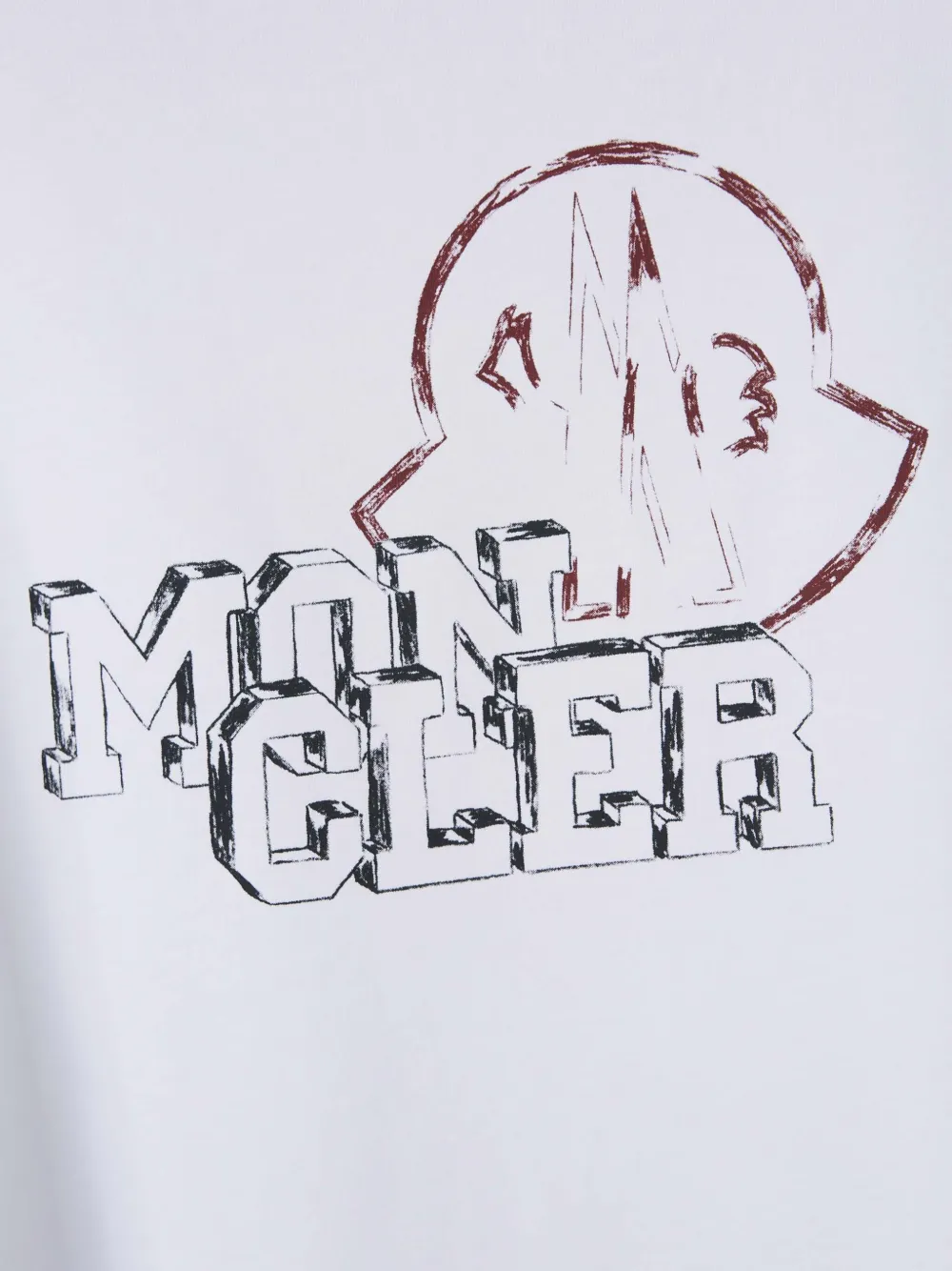 Moncler Katoenen T-shirt Wit