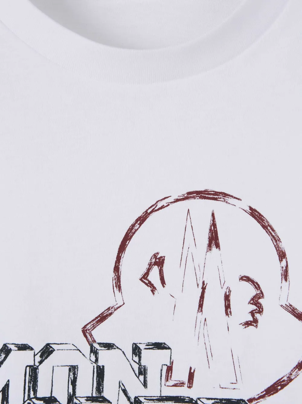 Moncler Katoenen T-shirt Wit