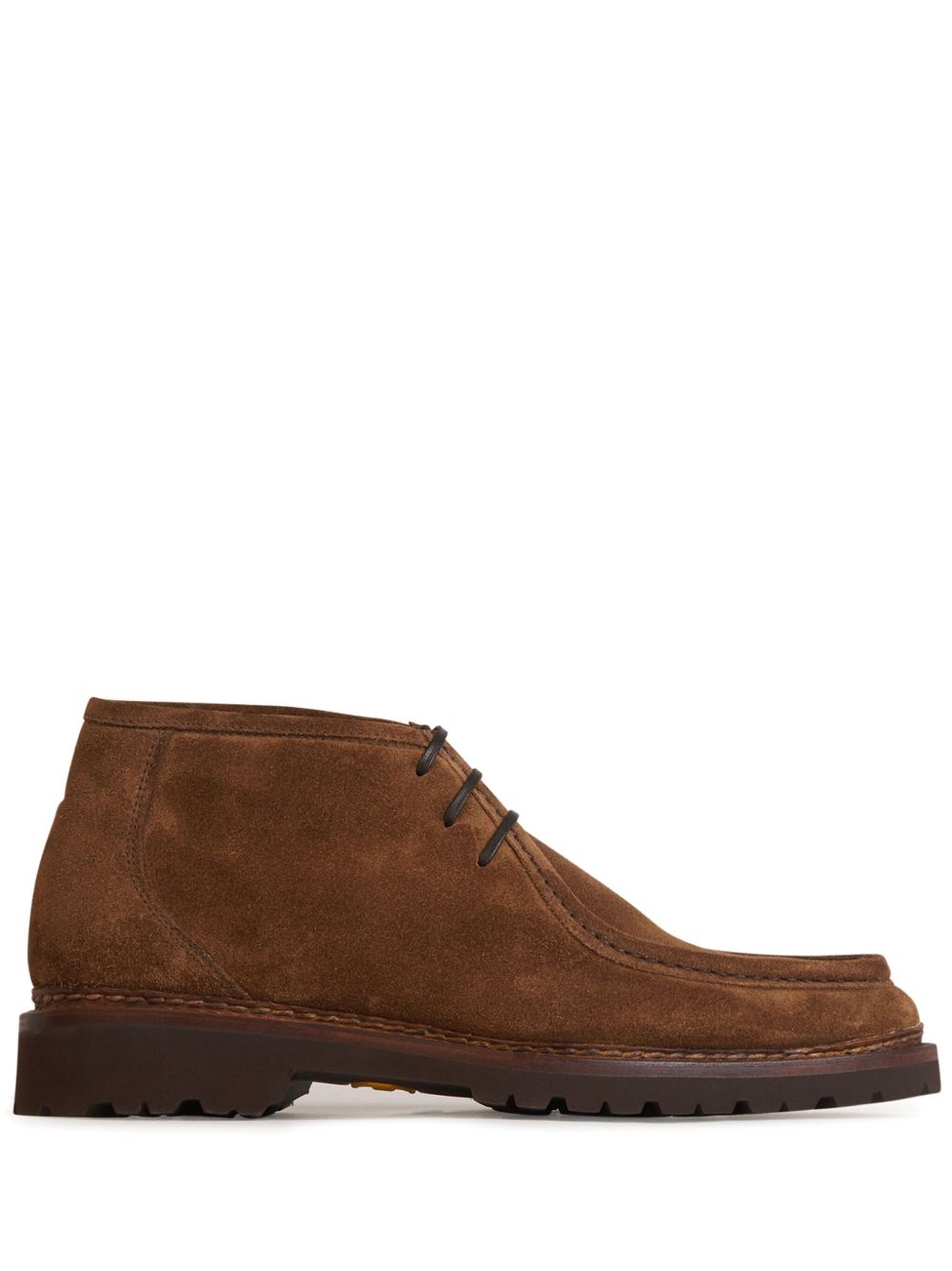 Bontoni suede lace-up ankle boots - Brown