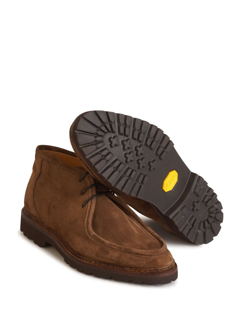 Bontoni suede lace-up ankle boots Brown