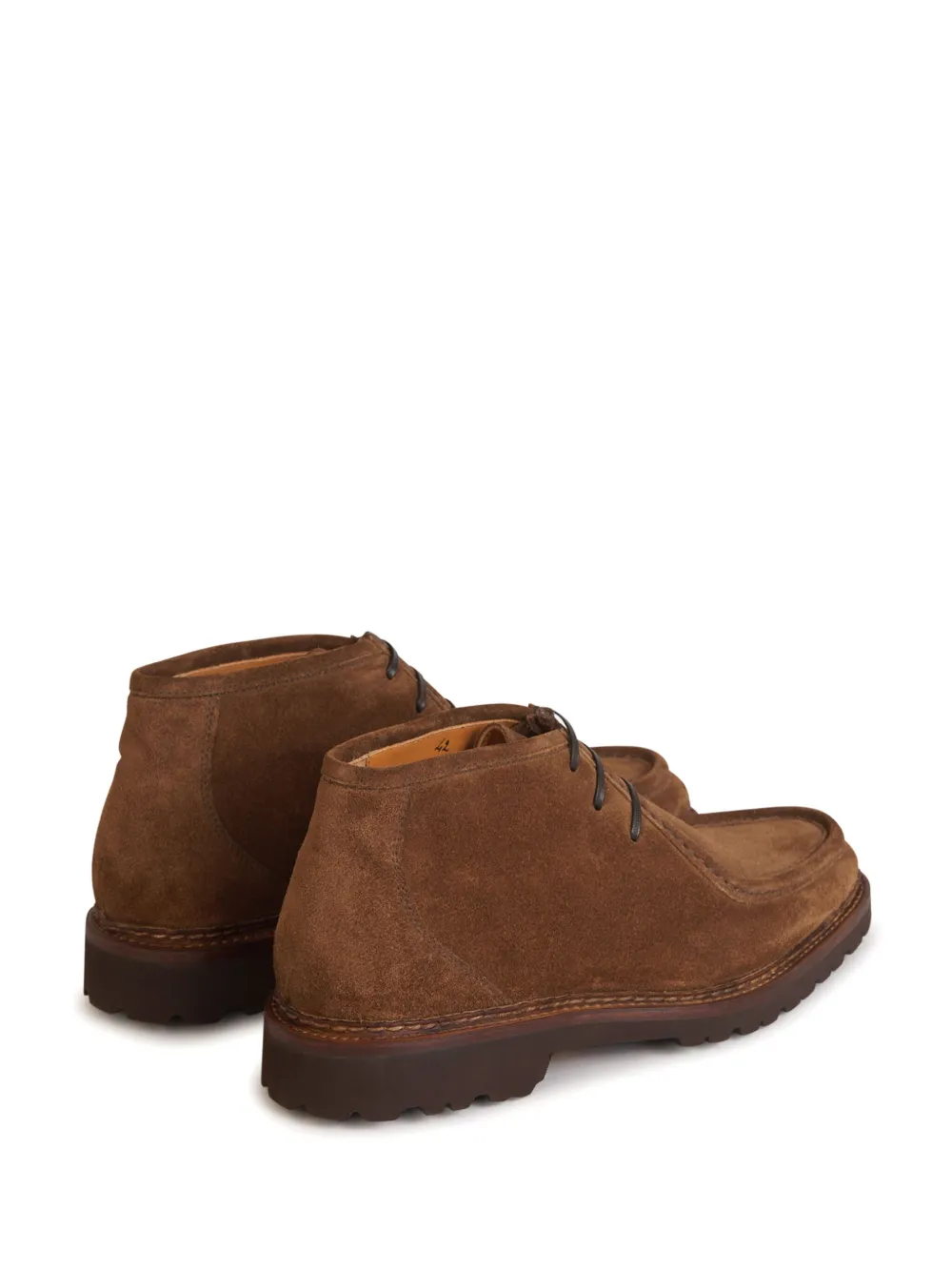 Bontoni suede lace-up ankle boots Brown