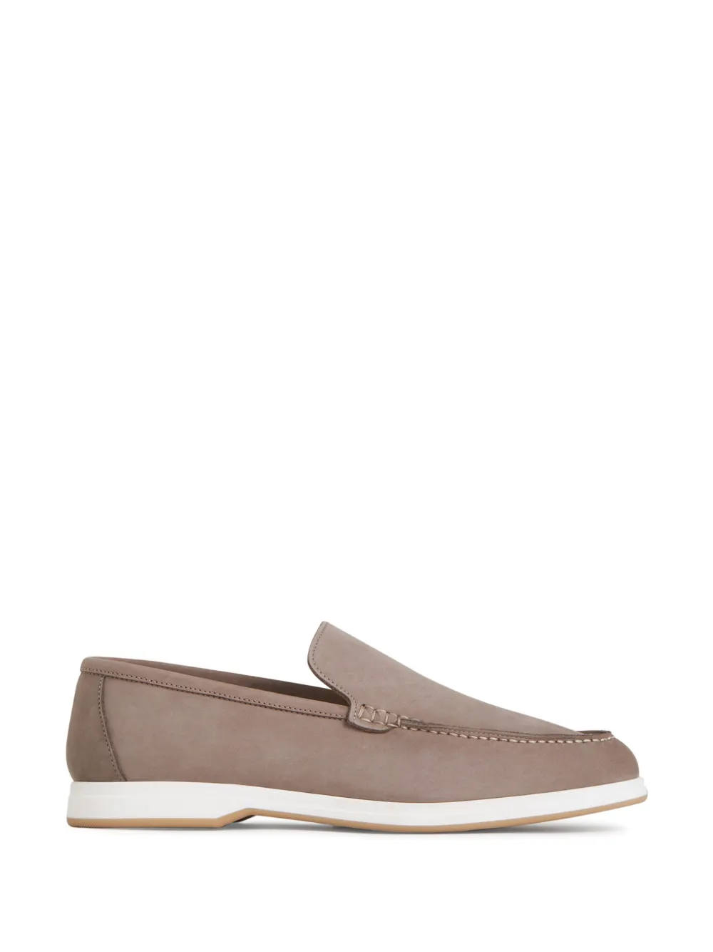 Enrico Mandelli leather loafers Neutrals