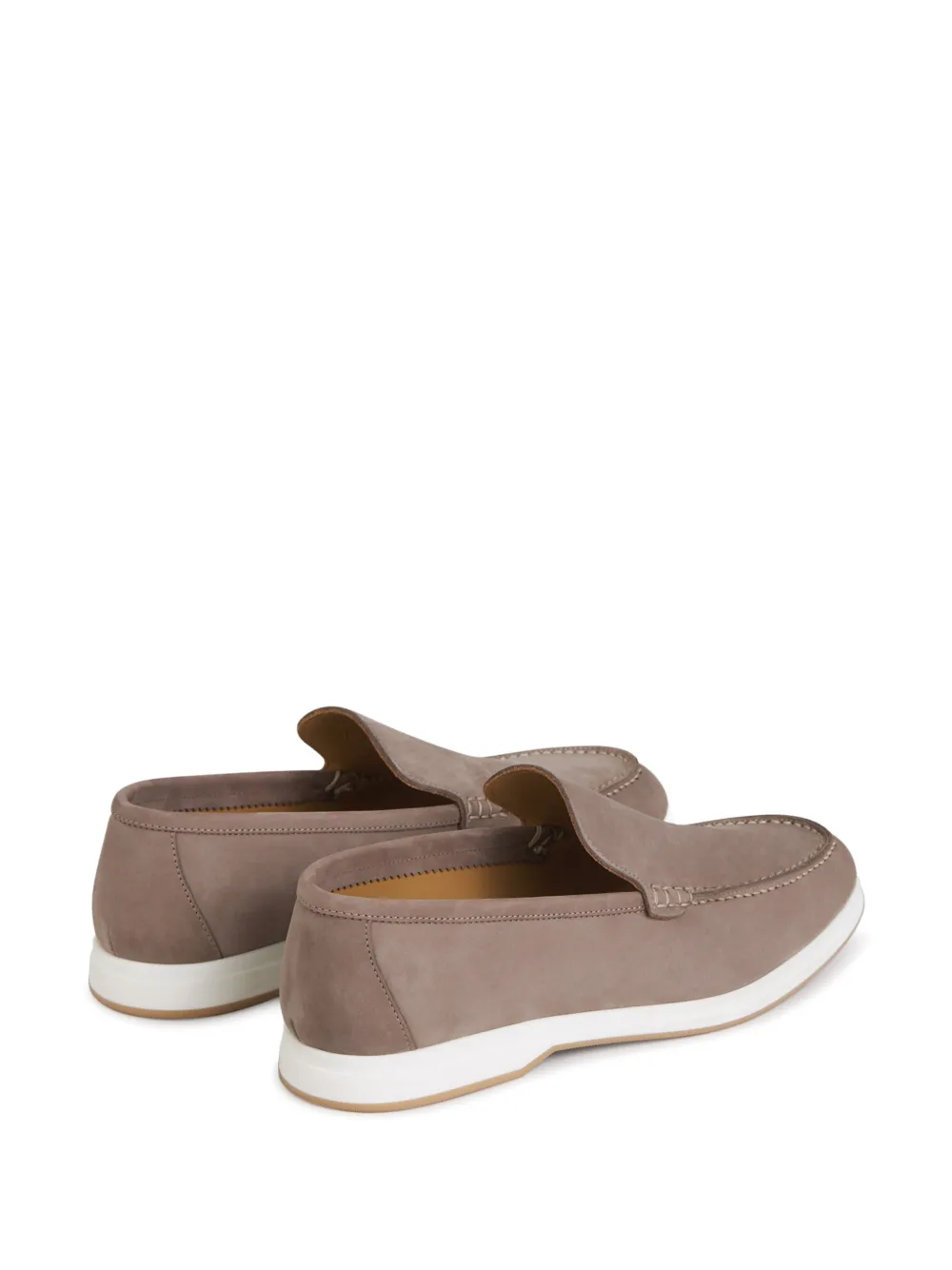 Enrico Mandelli leather loafers Neutrals