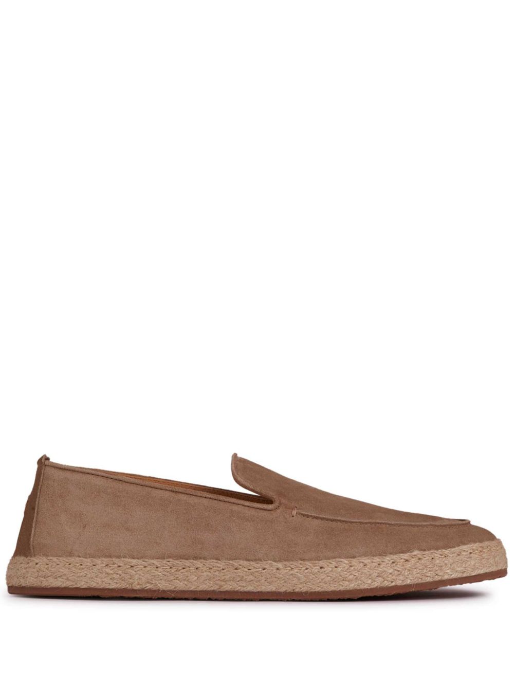 Henderson Baracco Loafers met jute detail Beige