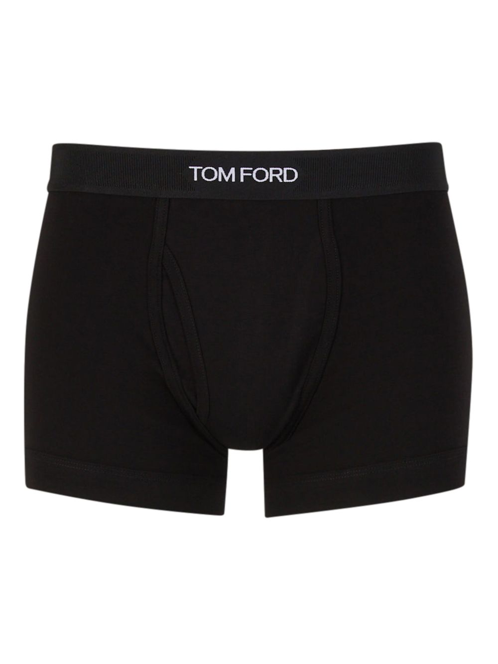 TOM FORD logo-band cotton Boxer Zwart