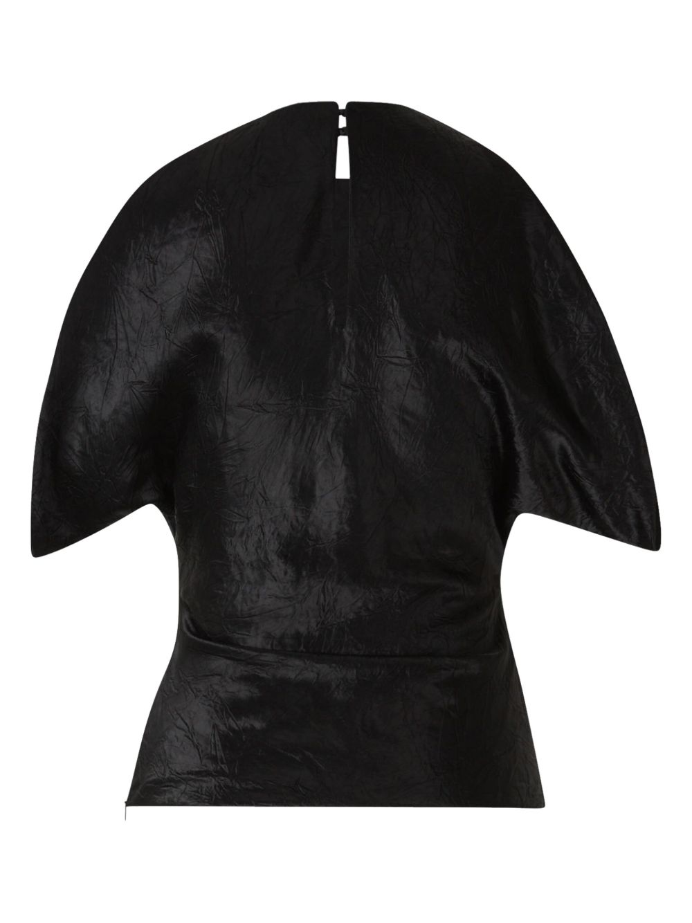 Alexander McQueen draped armhole top - Zwart