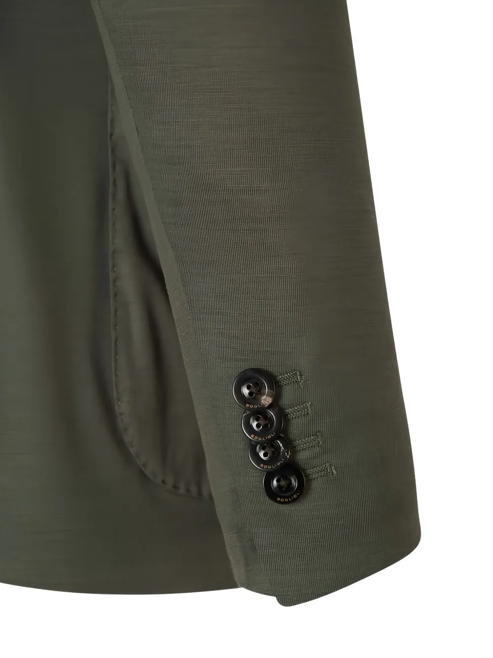 Boglioli Wollen blazer met enkele rij knopen Groen