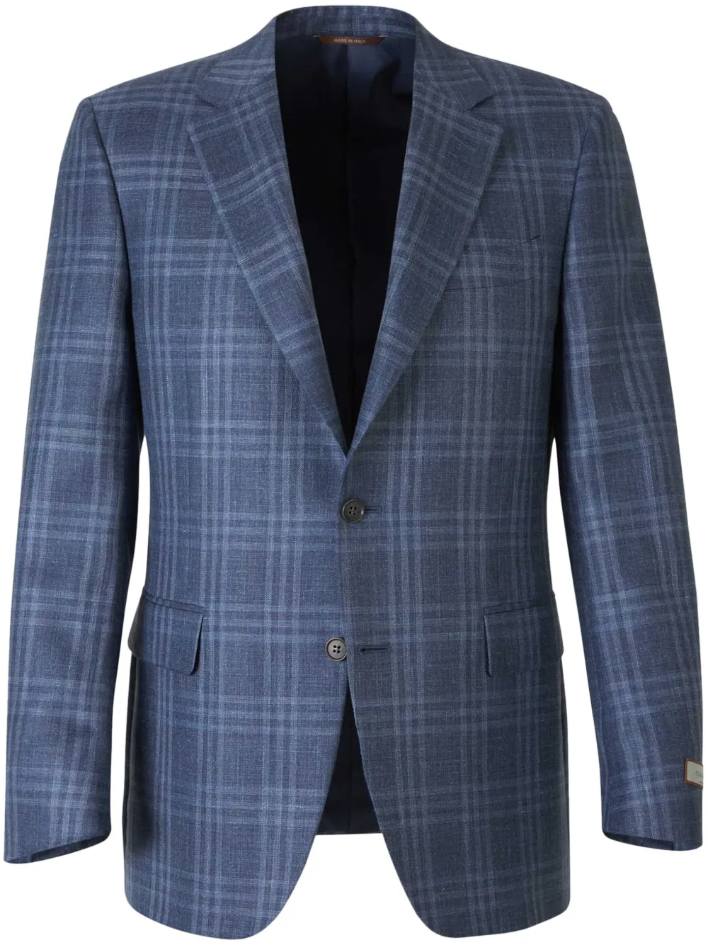 checked blazer