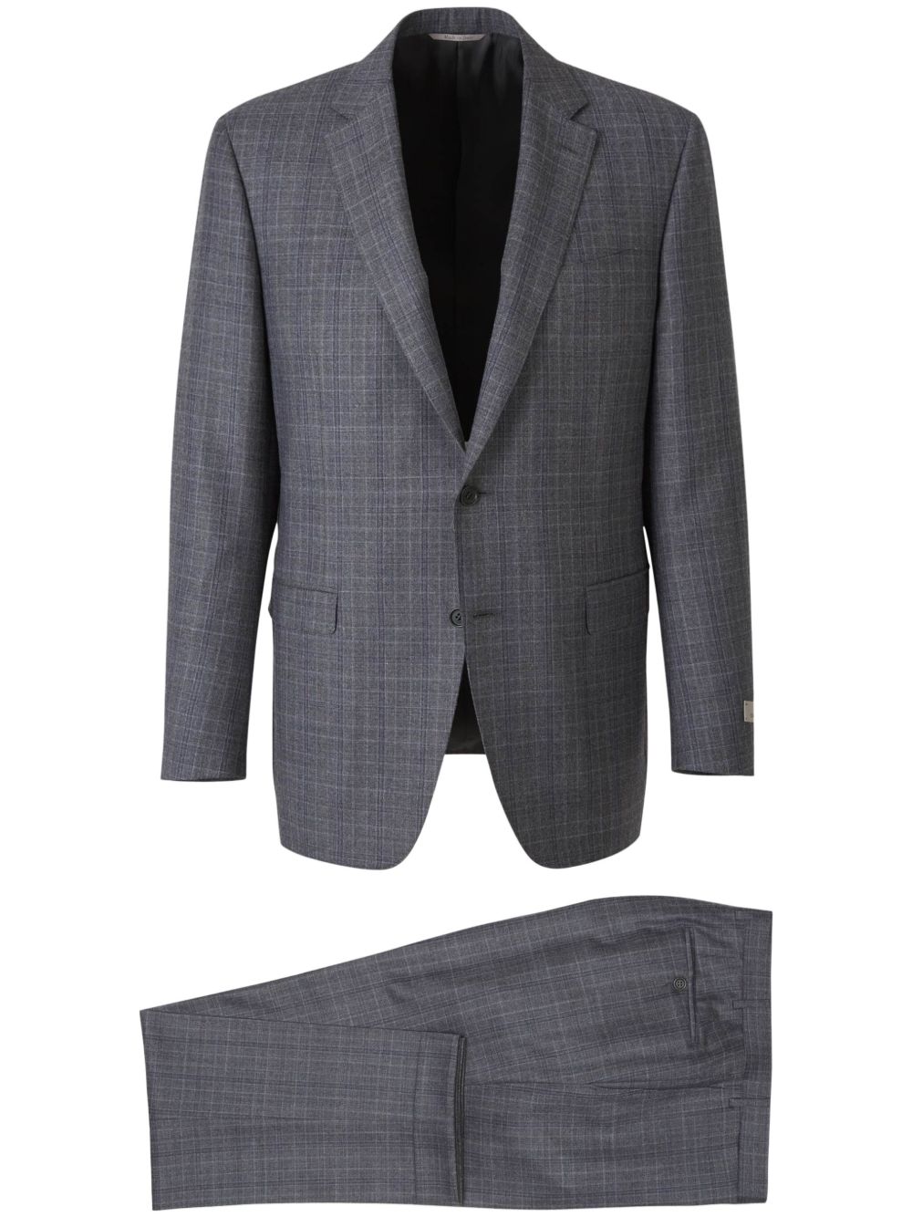 Canali Prince of Wales-check suit - Grey