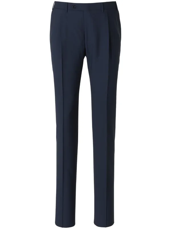Canali Wool Trousers in Blue