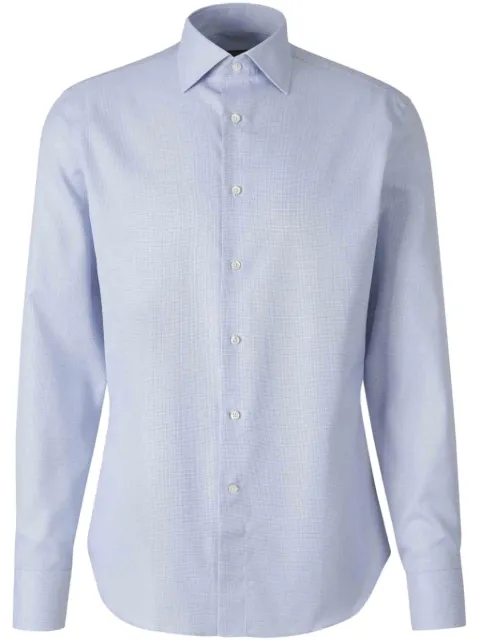 Canali قميص بياقة عريضة
