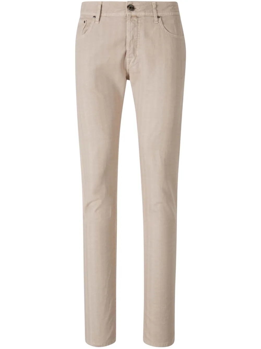 Jacob Cohën herringbone-pattern jeans - Toni neutri