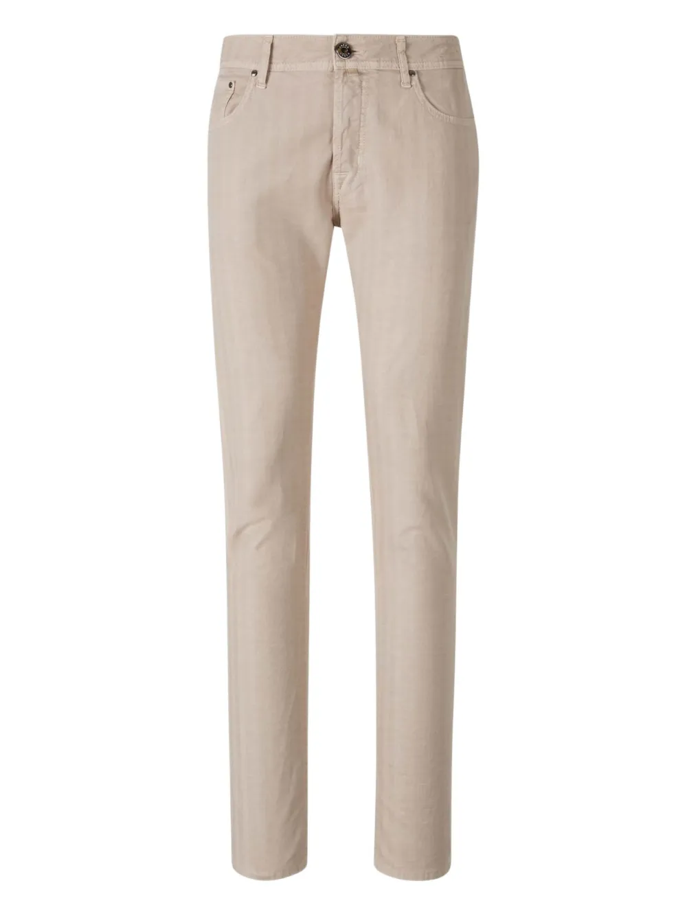 Jacob Cohën herringbone-pattern jeans Beige