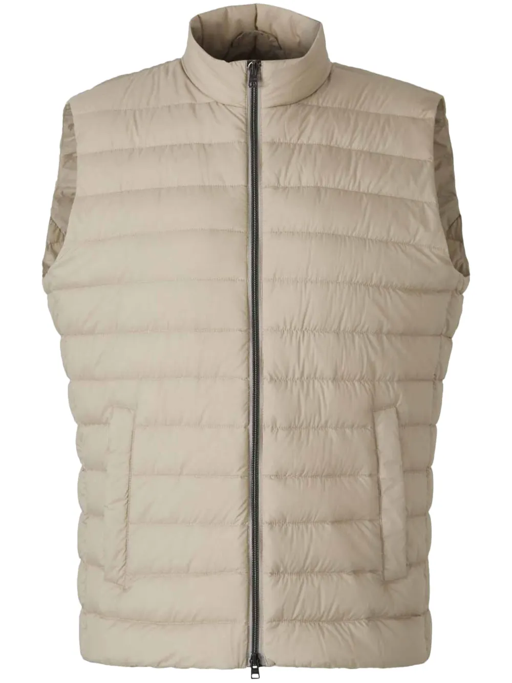 quilted high-neck vest