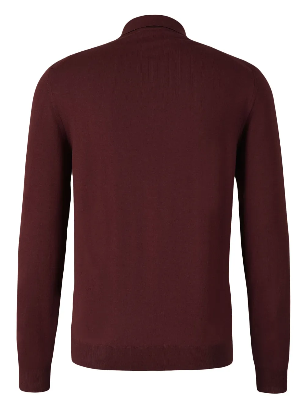 Zanone Gebreid poloshirt - Rood