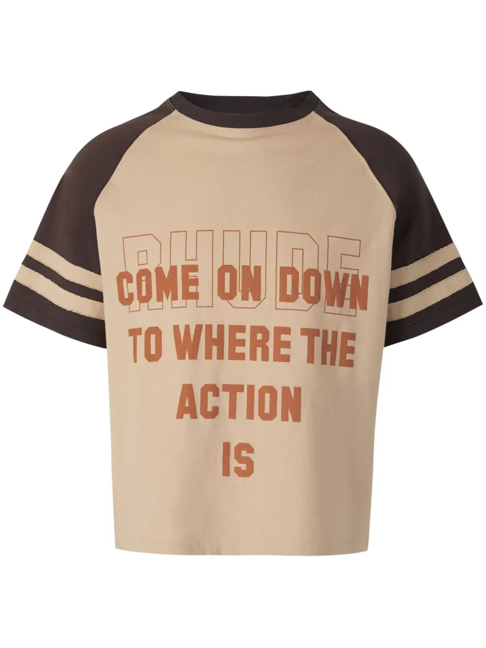 slogan-print cotton t-shirt