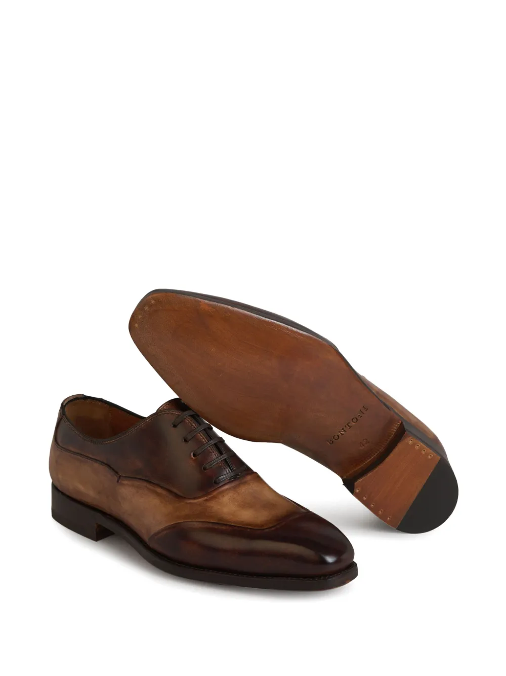 Bontoni Applauso Oxford schoenen Bruin