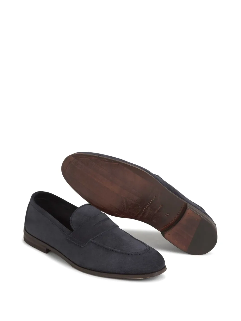 Henderson Baracco Suède loafers Blauw