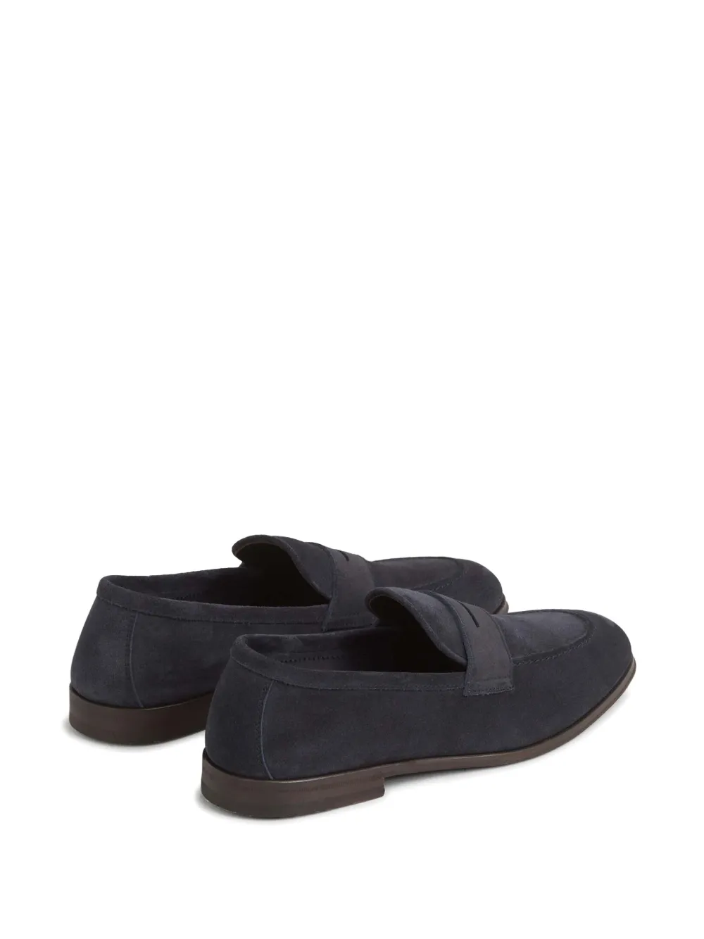 Henderson Baracco Suède loafers Blauw