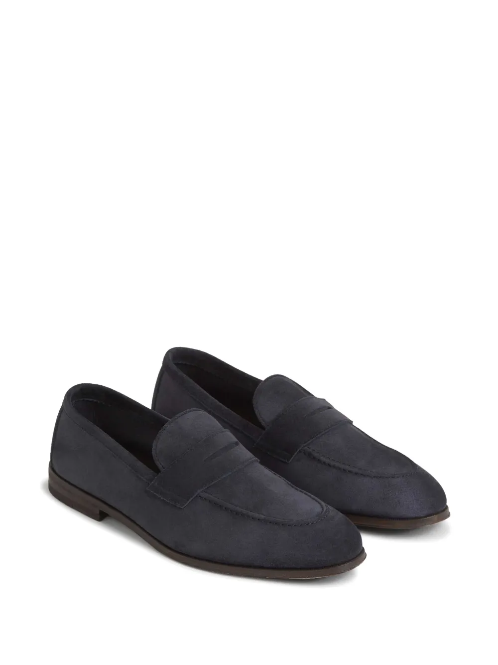 Henderson Baracco Suède loafers Blauw