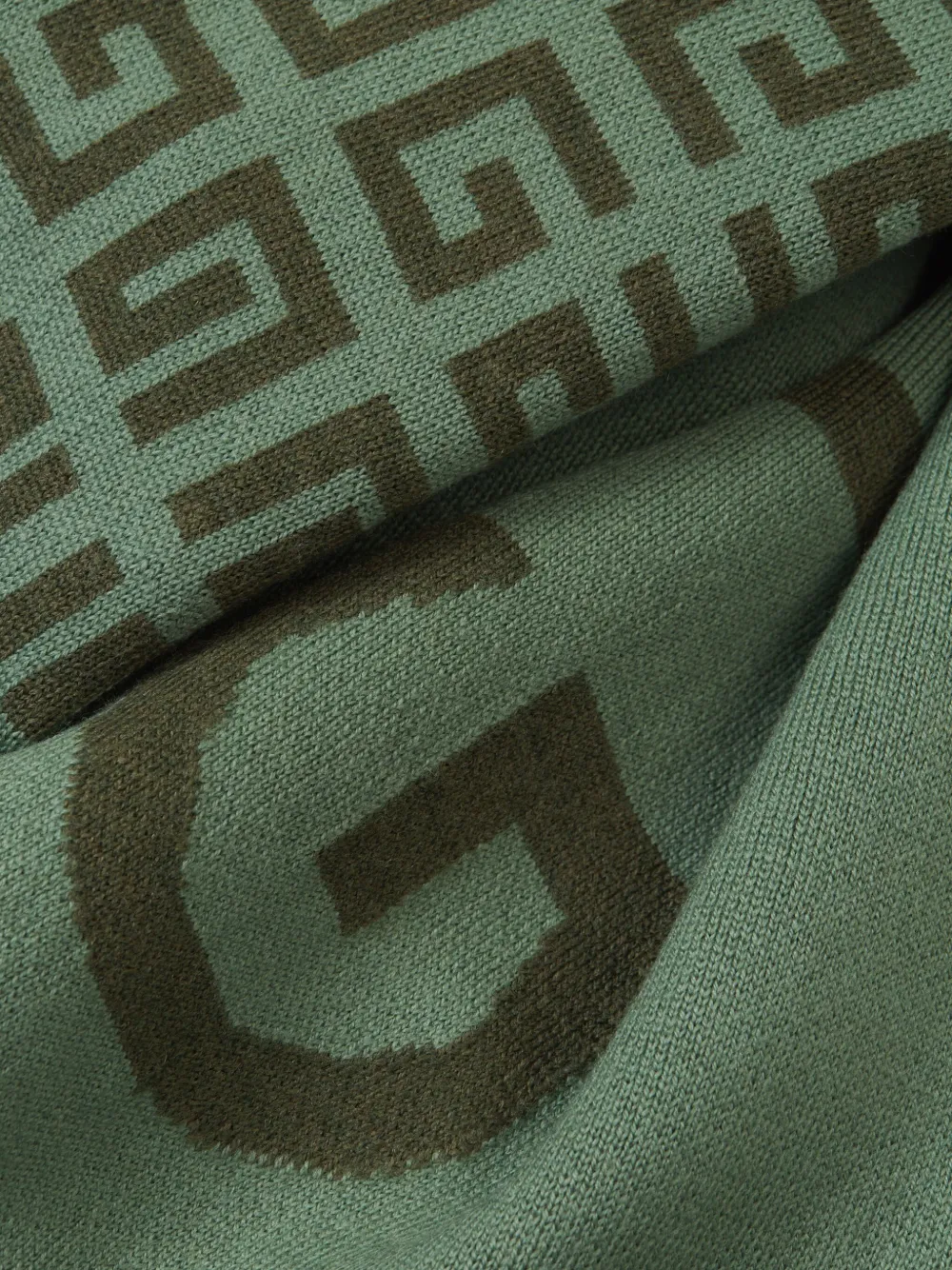 Givenchy Sjaal met logo-jacquard - Groen