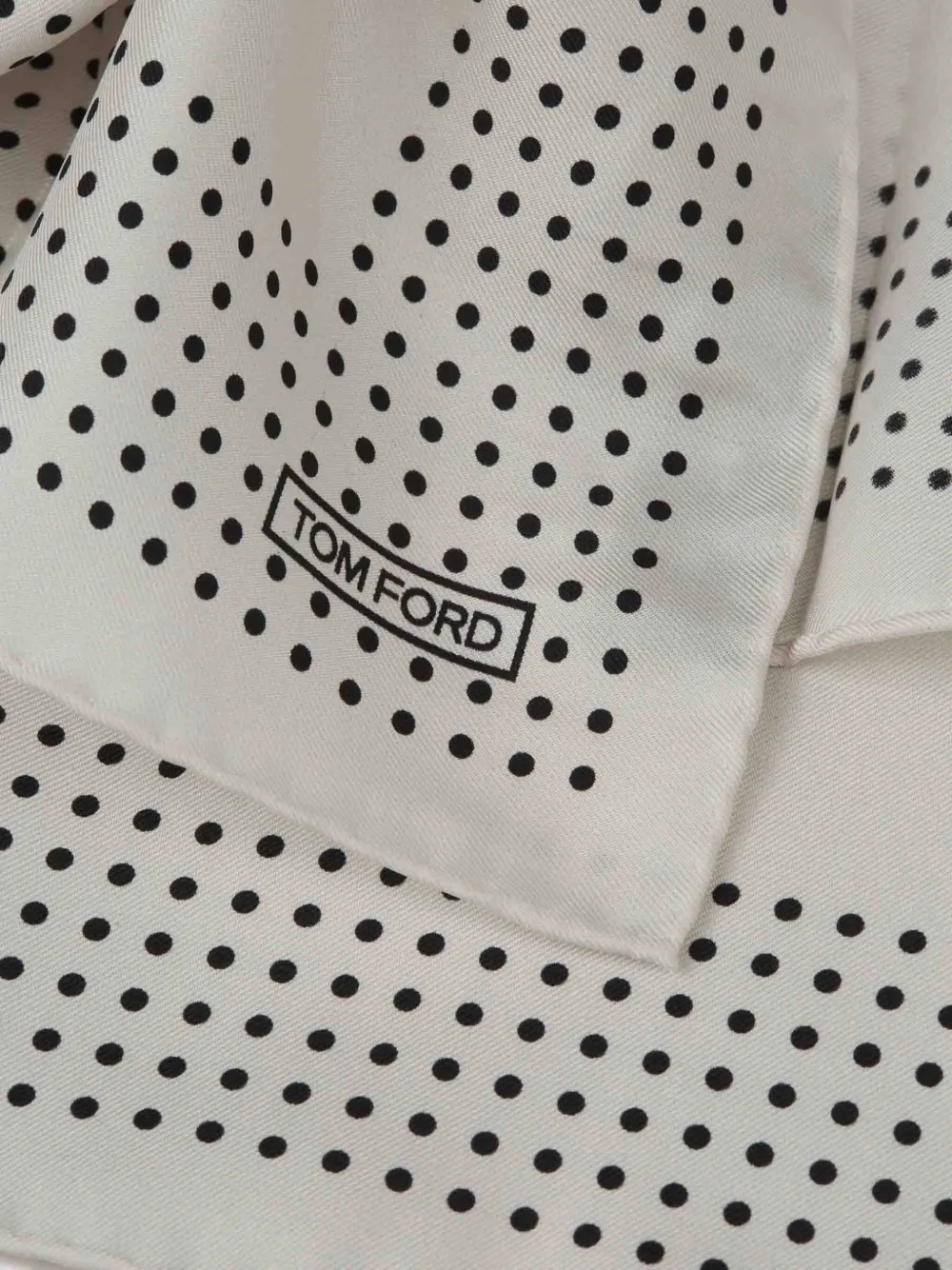TOM FORD Sjaal met stippen - Wit
