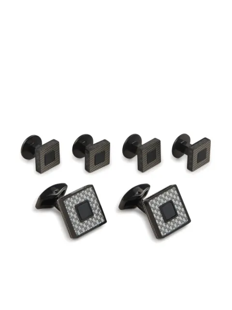 Tateossian Carbon Ceramic cufflinks 
