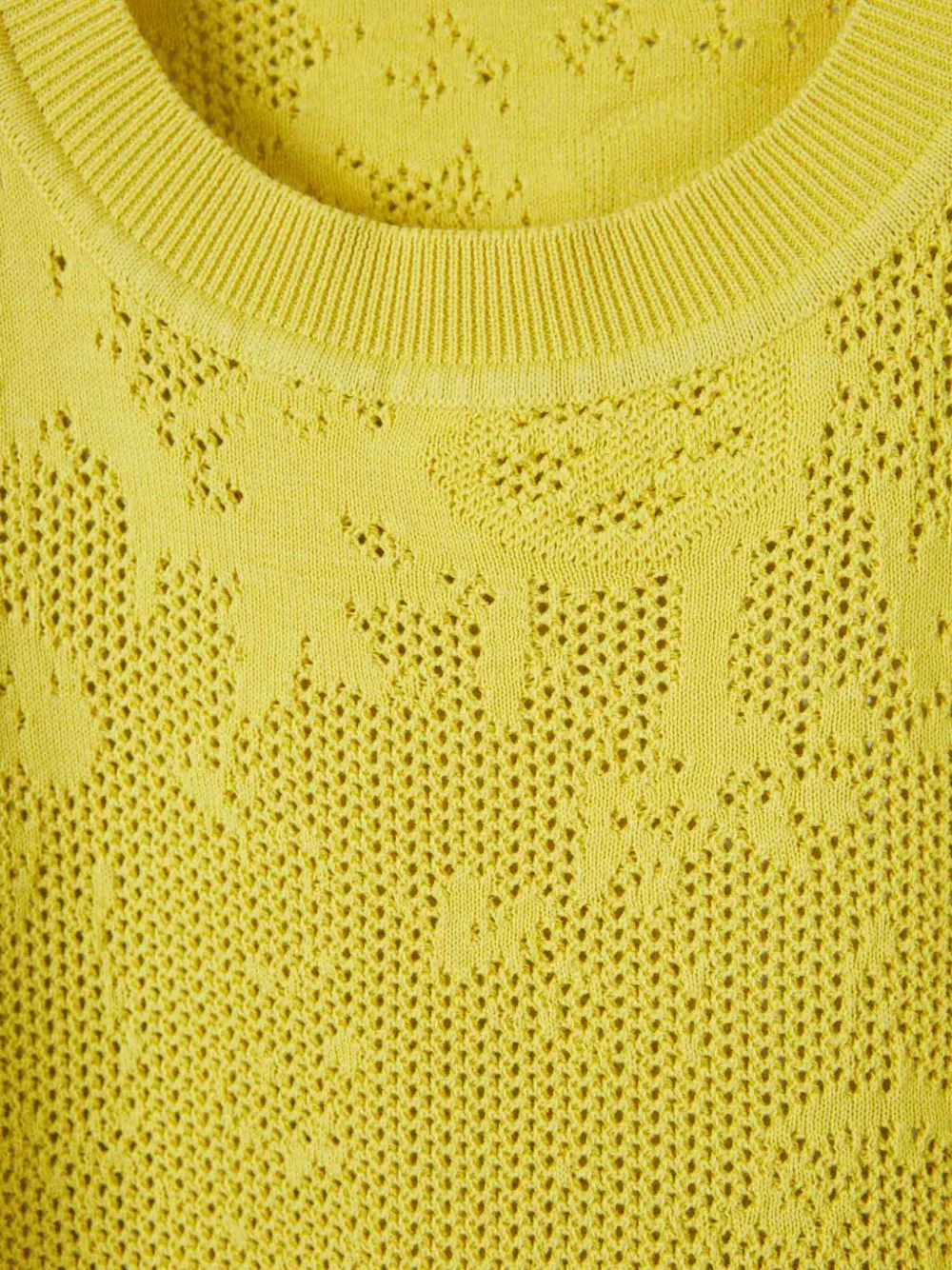Fabiana Filippi Gebreid T-shirt Geel