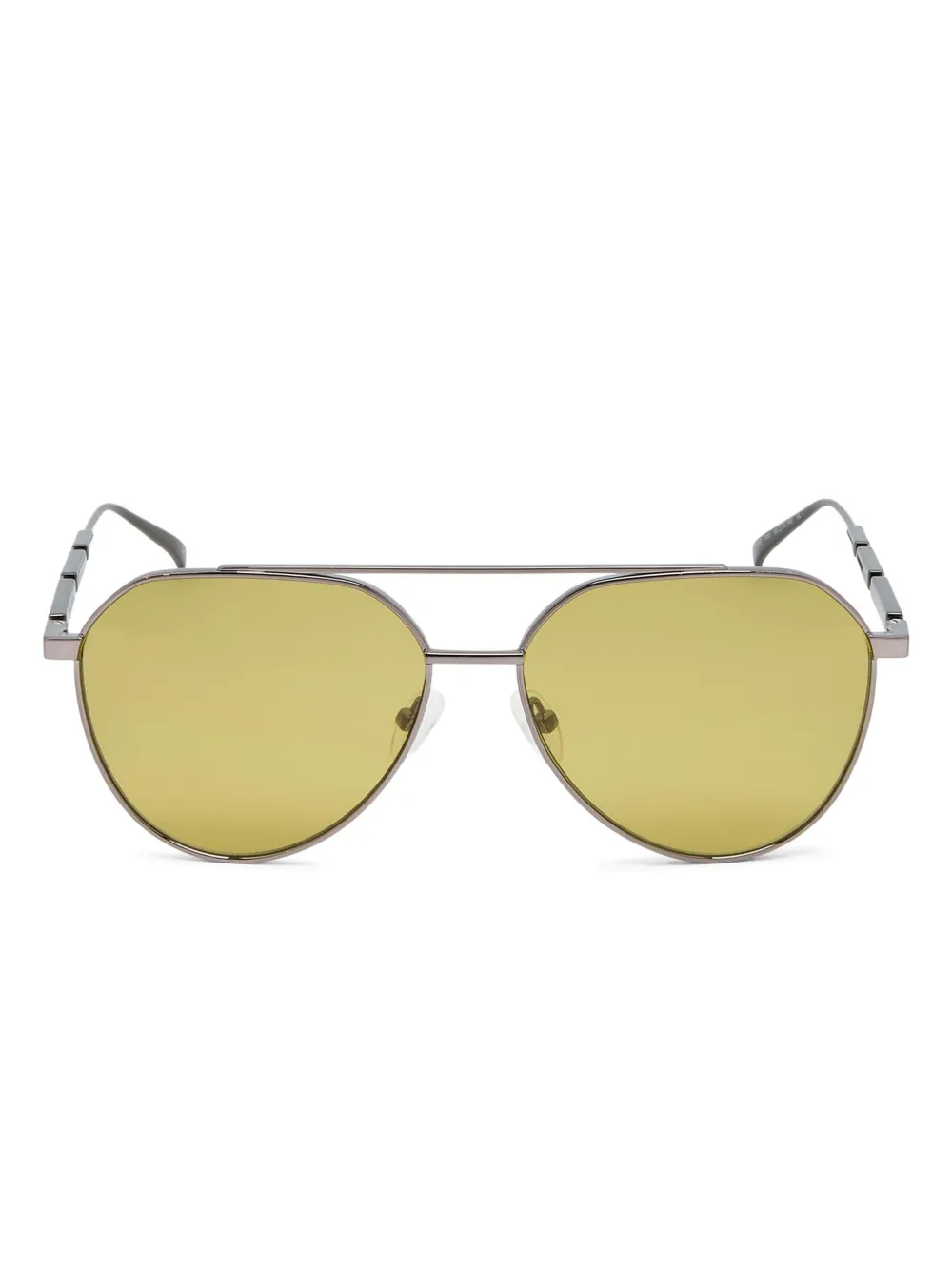 Alexander McQueen Pilot bril Zilver
