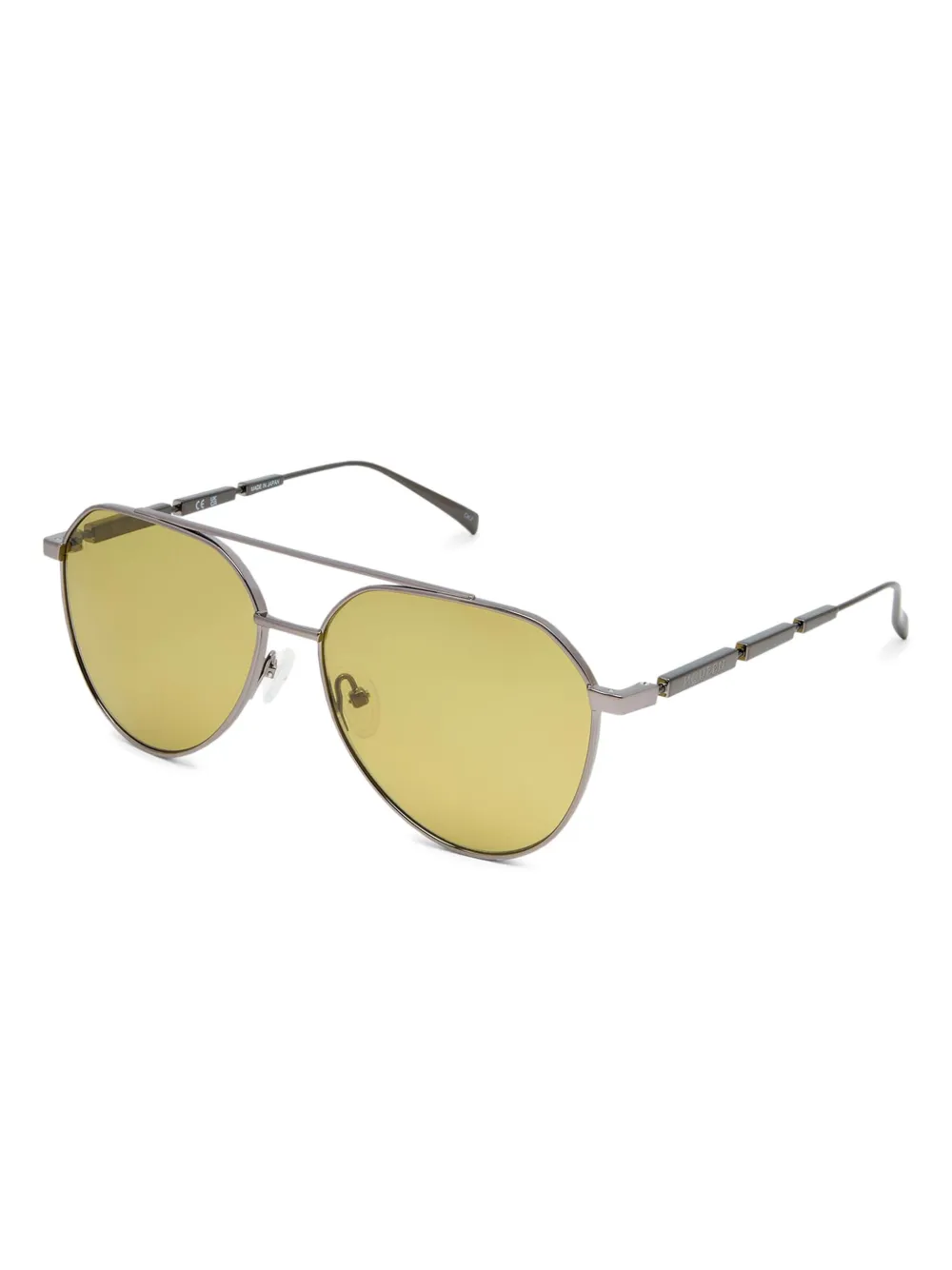 Alexander McQueen Pilot bril - Zilver