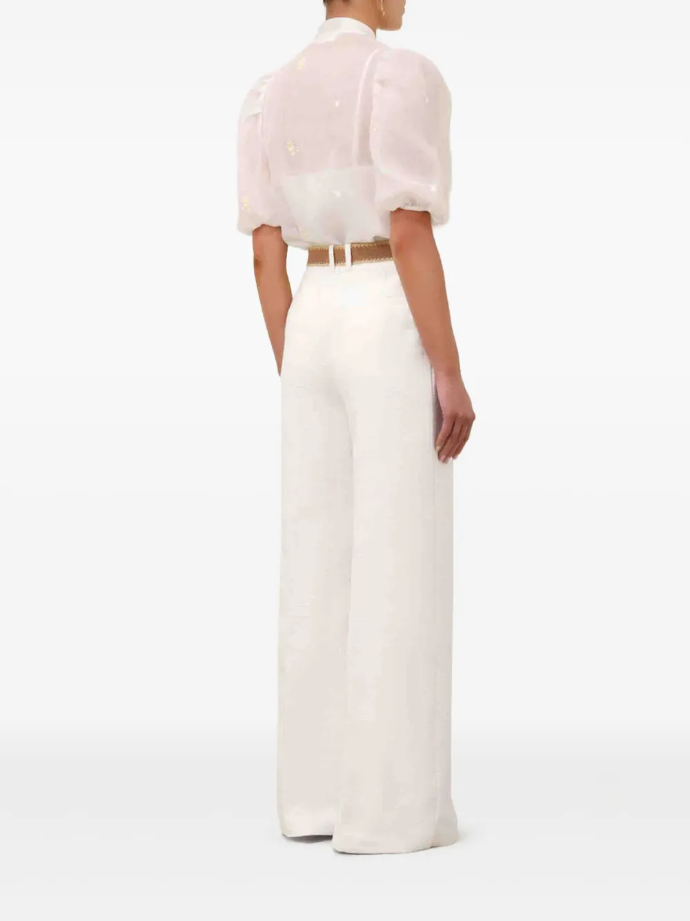 Shop Zimmermann Acacia Trousers In White