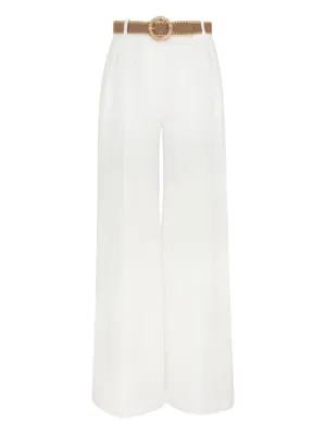 【Zimmermann】MATCHMAKER STRAIGHT LEG PANT ストレートパンツ ZIMMERMANN Matchmaker floral-print linen straight-leg pants