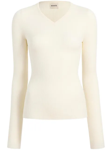 KHAITE v-neck sweater