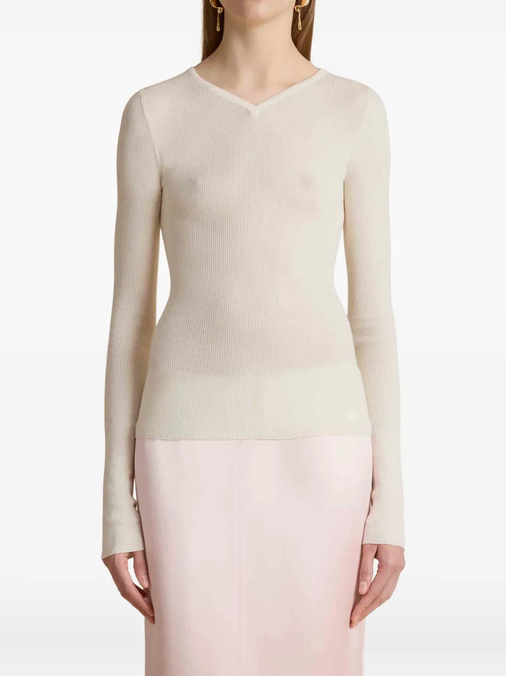 KHAITE v-neck sweater | Knitted Tops | Image 2