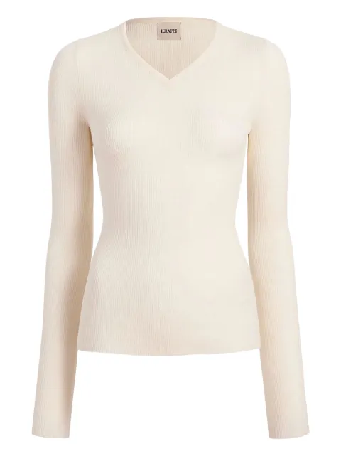 KHAITE v-neck sweater