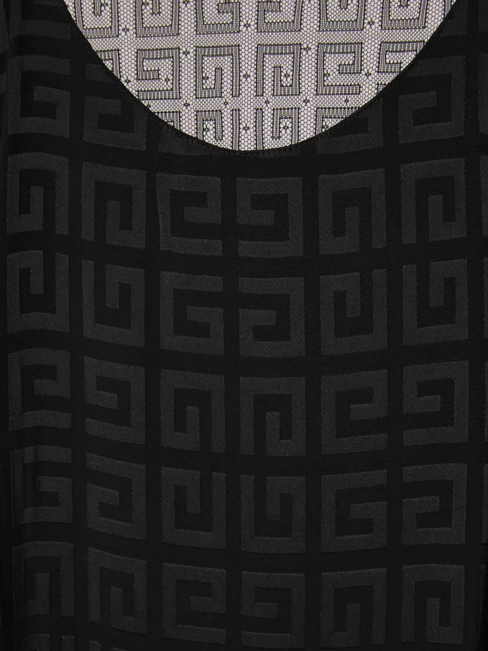 Givenchy Gedrapeerde jurk met jacquard Zwart