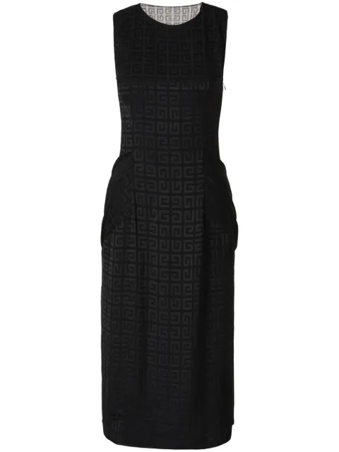 Givenchy vestido drapeado en jacquard