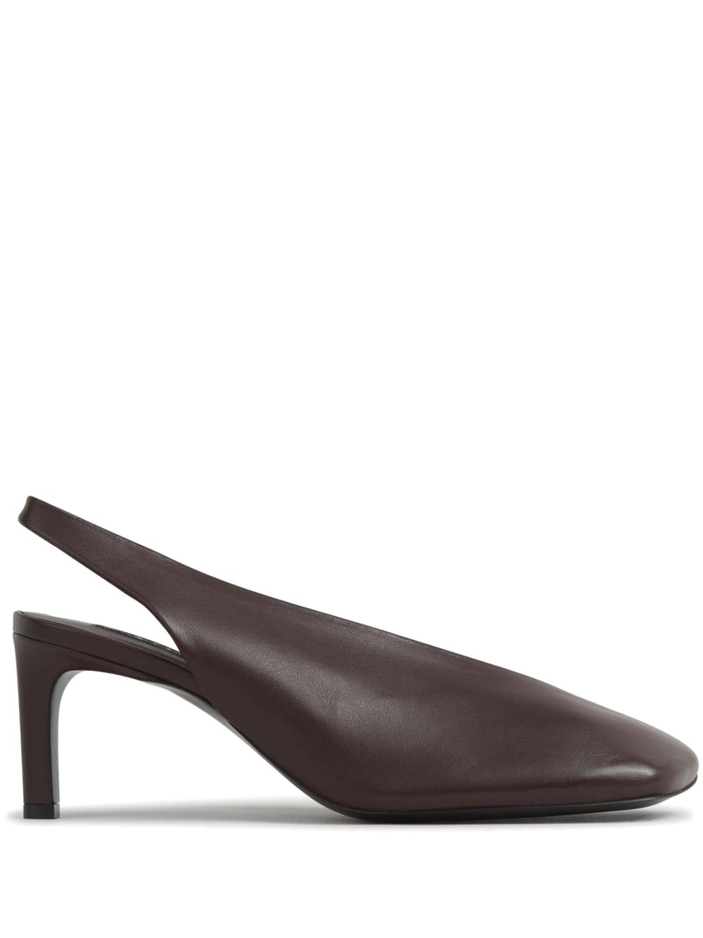 Jil Sander 70 mm leren pumps Bruin