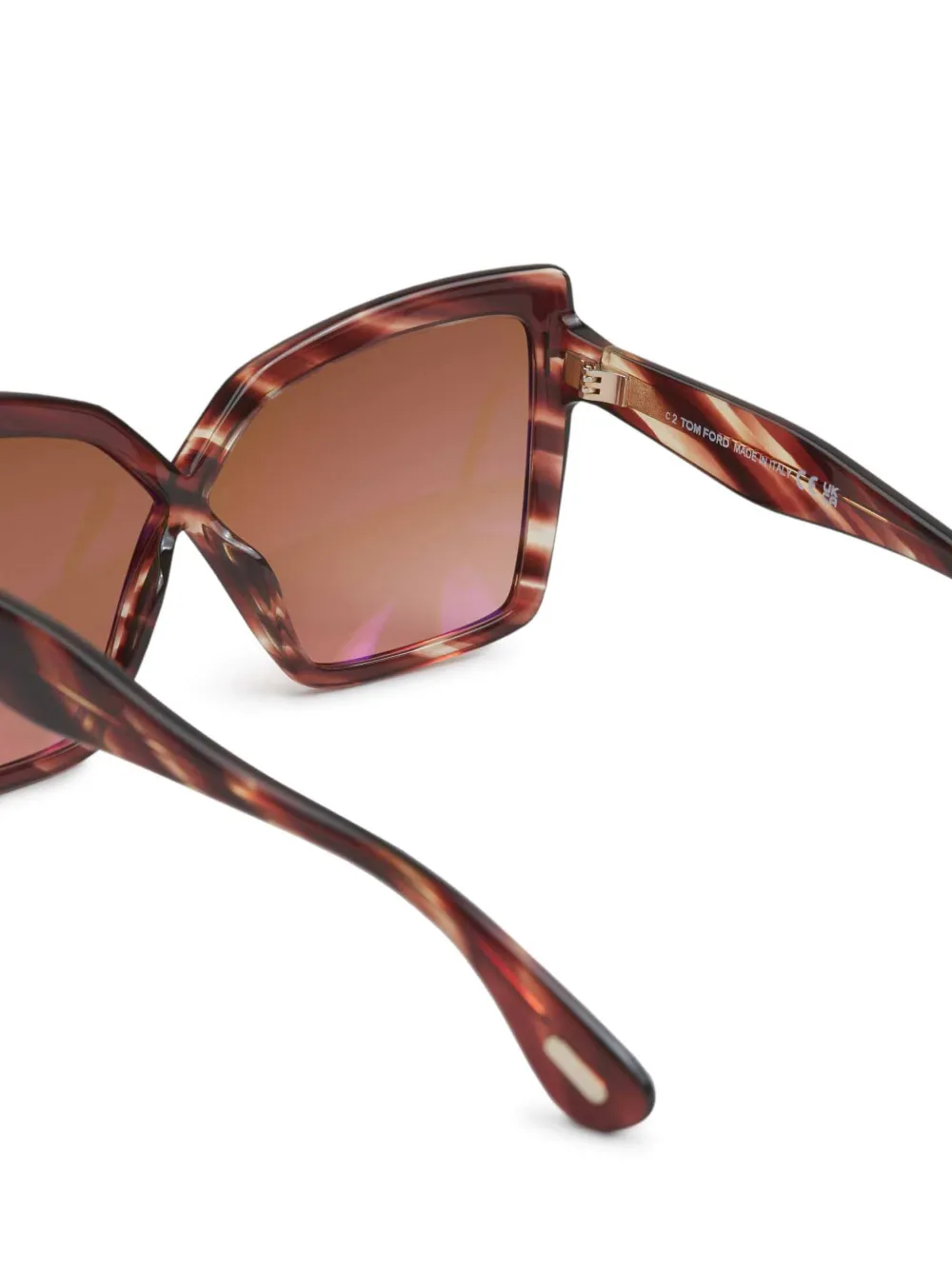 TOM FORD Eyewear Fiore zonnebril Bruin