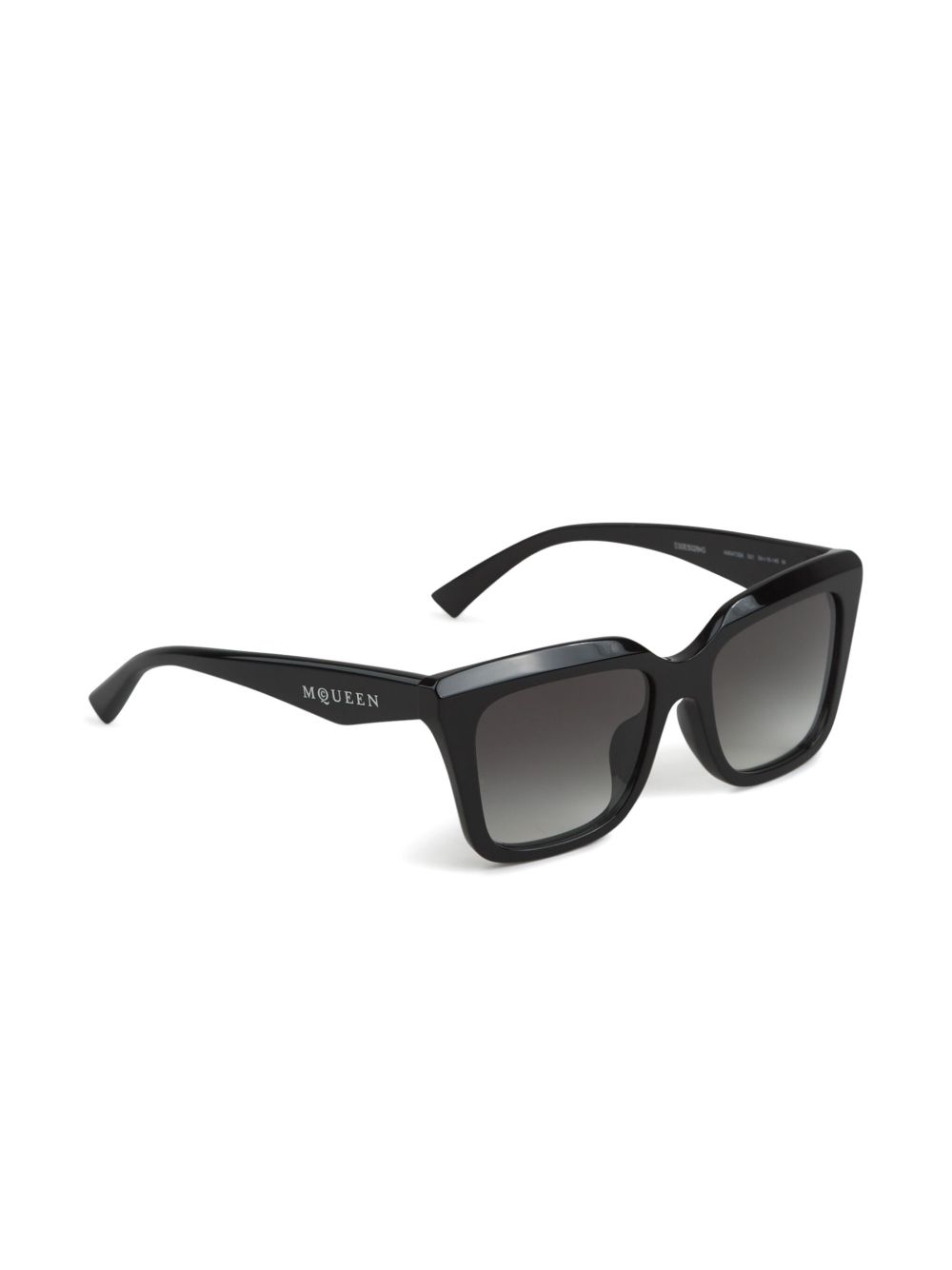 Alexander McQueen Eyewear rectangle-frame sunglasses - Zwart