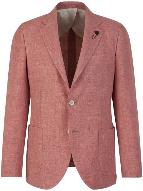 Lardini blazer con bolsillos de parche