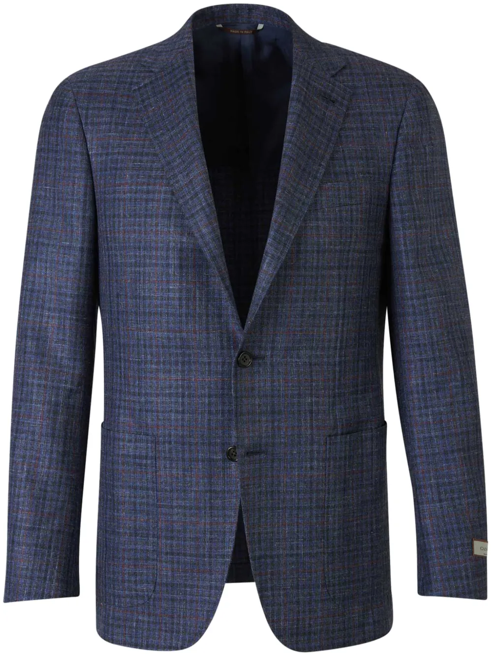 checked blazer