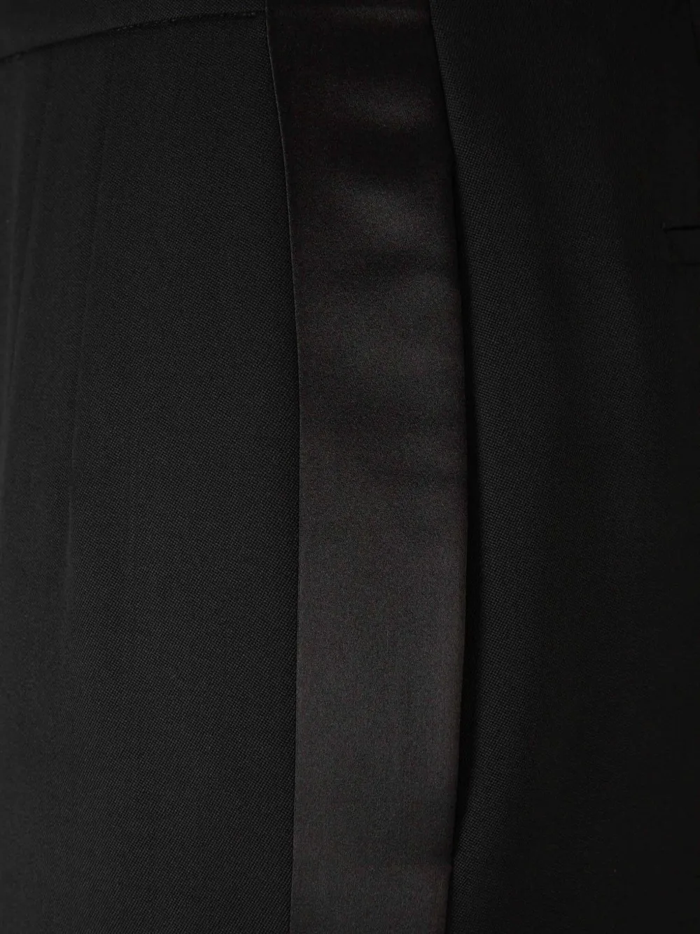 Alexander McQueen Broek met satijnen afwerking Zwart