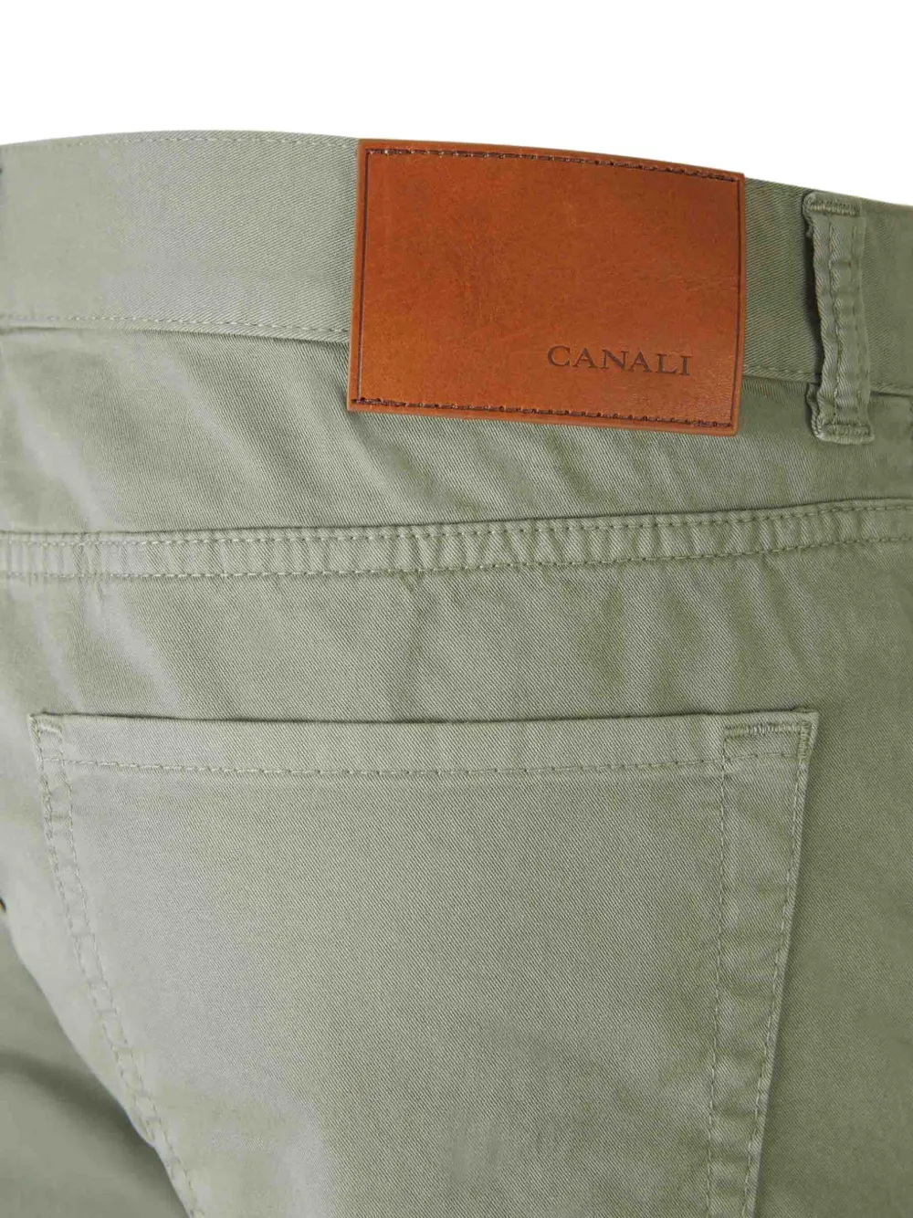 Canali Jeans met vijf zakken Groen