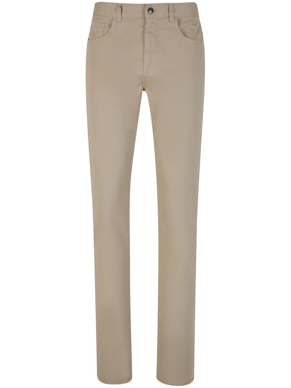 mid-rise straight-leg trousers