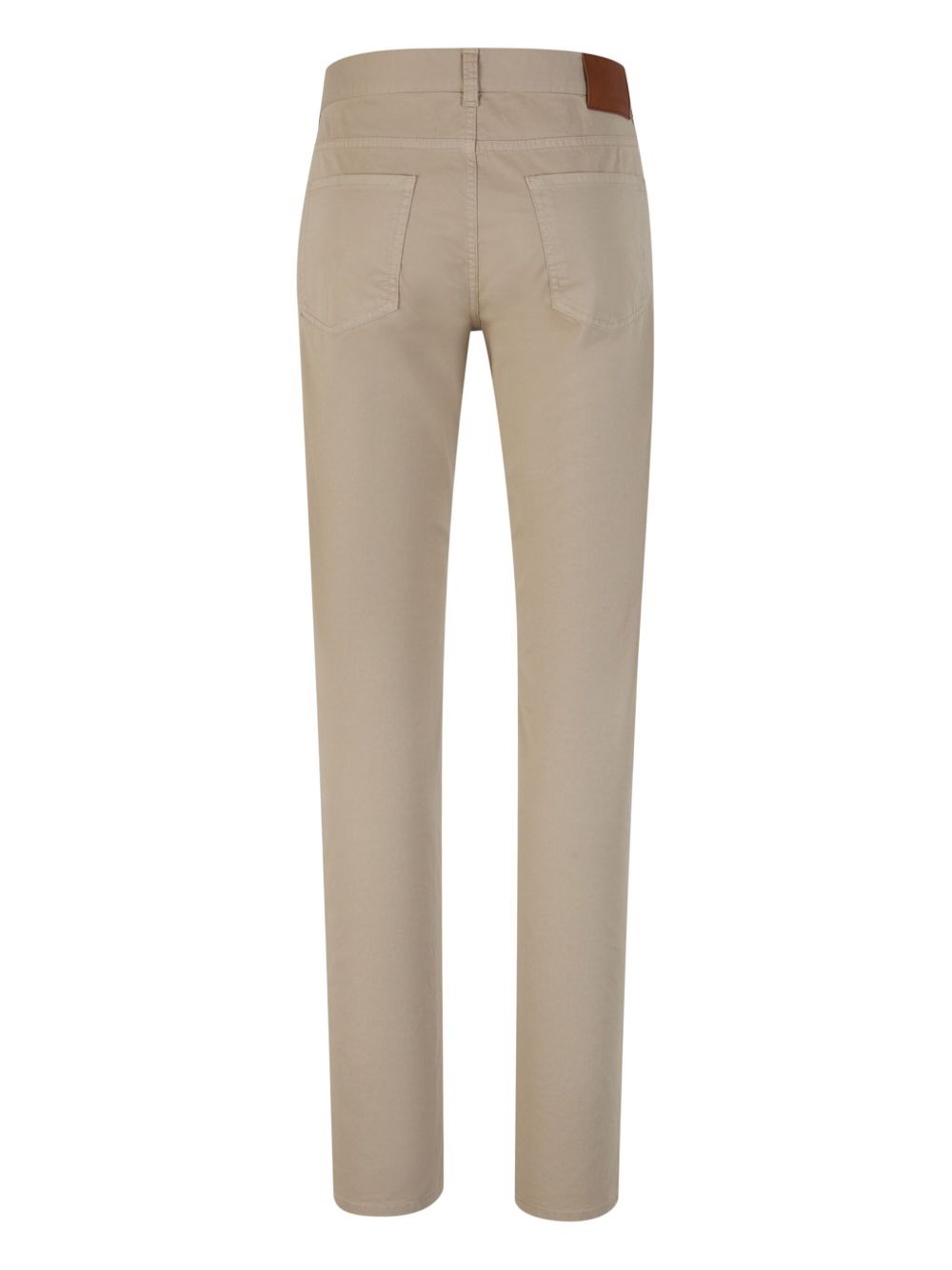 Canali mid-rise straight-leg trousers - Beige