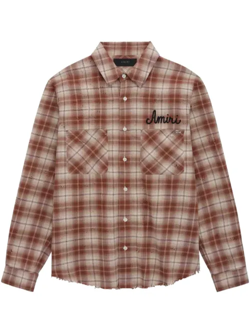 Chemise à logo brodé - AMIRI - Modalova
