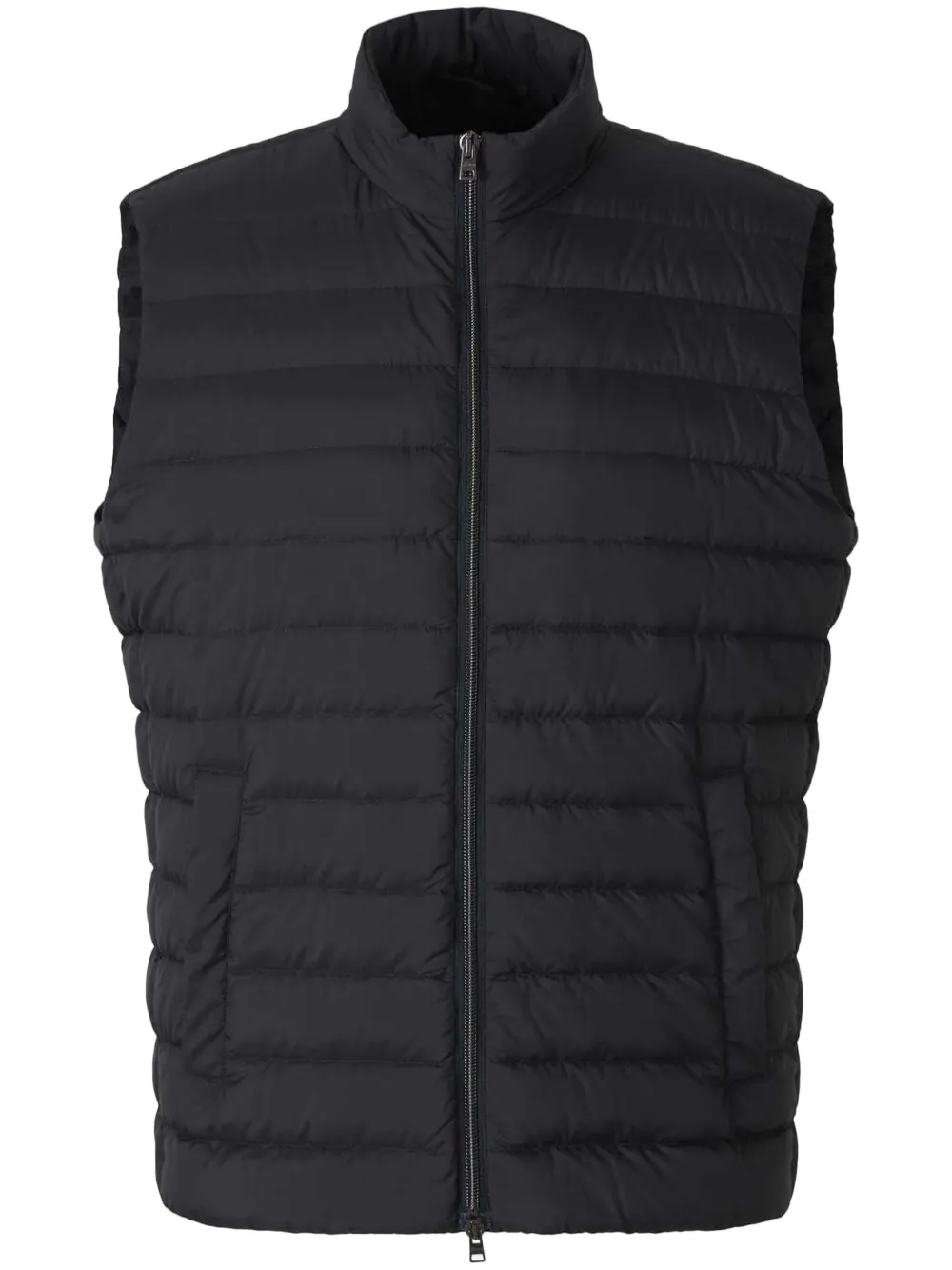 quilted high-neck vest