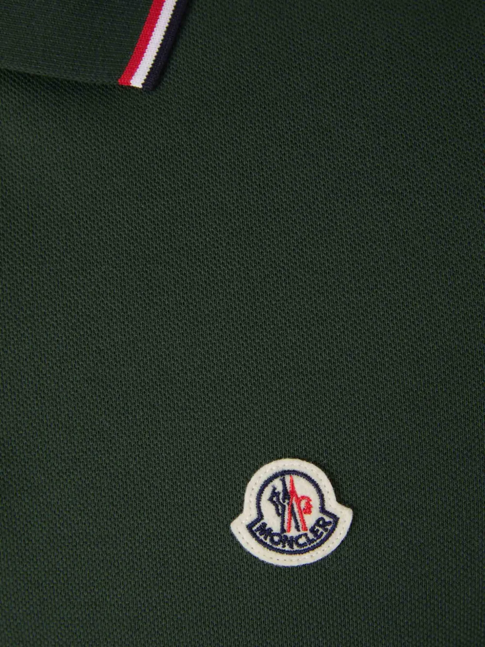Moncler Poloshirt met logo-applicatie 455 GREEN