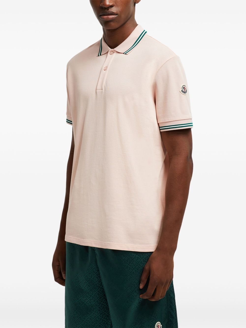 Moncler cotton polo shirt - Roze